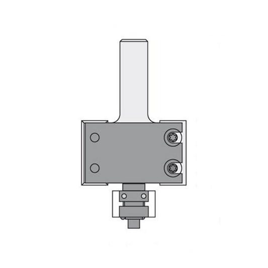 HW- (HM) WPL Falzfräser Z2 mit Anlauflager, Schaft 12 mm - effektiv-werkzeuge