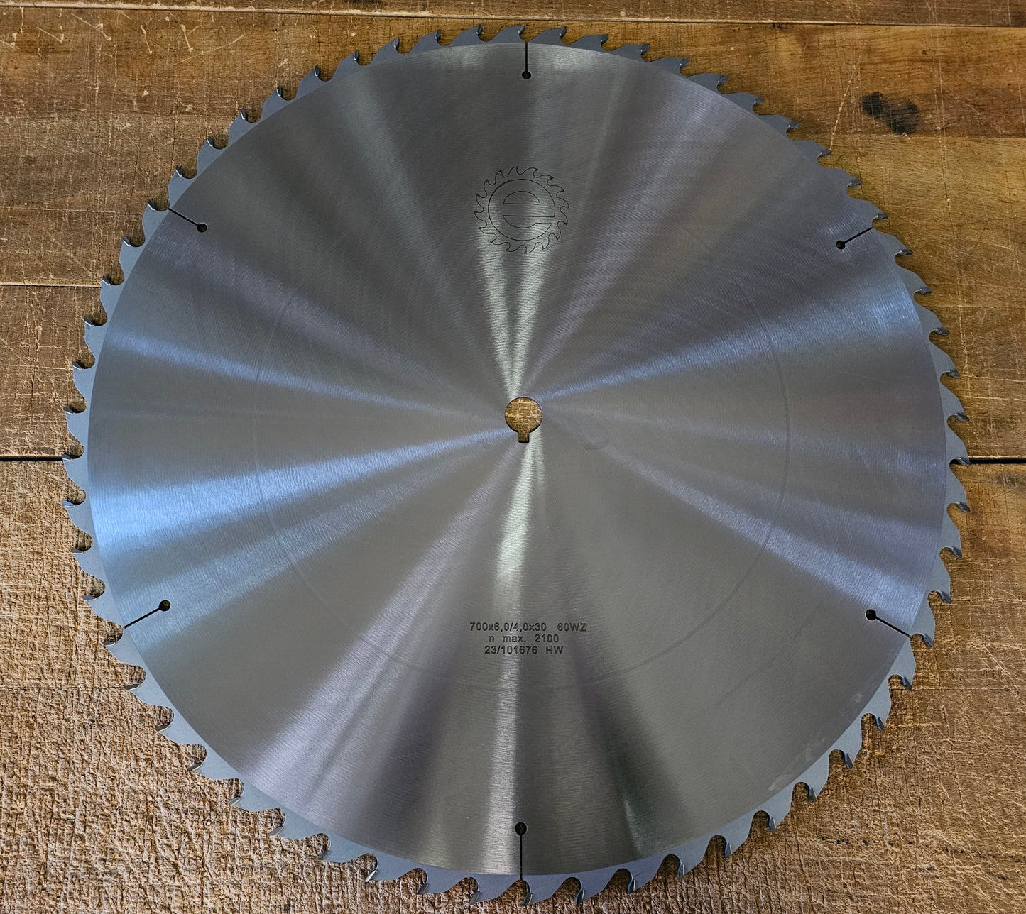 HM Kreissägeblatt für Trommelsäge 700 x 6,0/4,0 x 30 mm, Z. 60 WZ