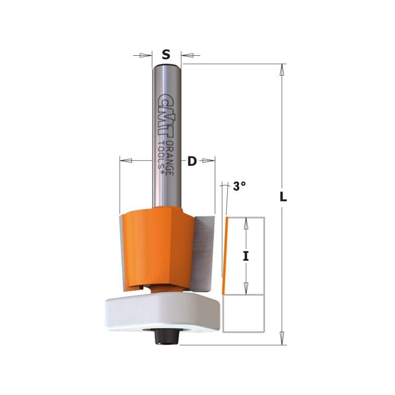 HW (HM) 3-in-1-Bündigfräser mit Kugellager für Laminat - effektiv-werkzeuge