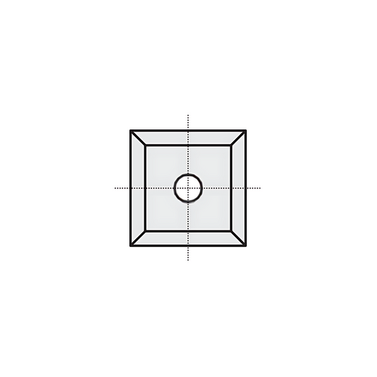HM Wendeplatten Z4 (1-Loch) 12 x 12 x 1,5 mm, 45° Quadratisch, Qualität MG18 - 10 Stück