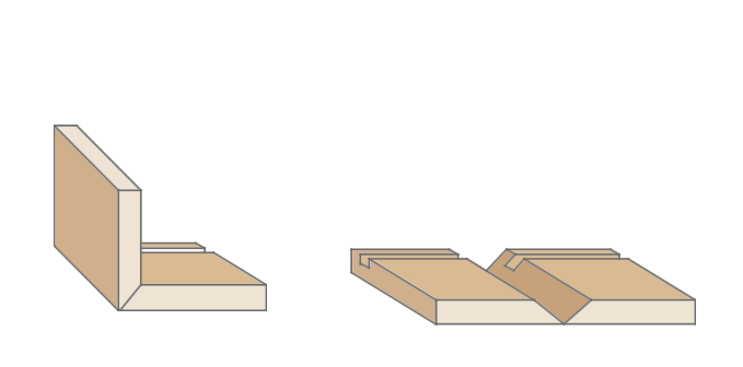 HM Wendeplatten 45° Prismenfalzfräser / Foldingfräser Z3+3
