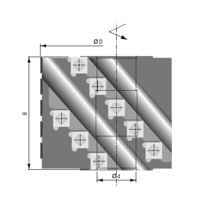 HW- (HM) Wendeplatten Spiralfügefräser Ø 125 mm - effektiv-werkzeuge
