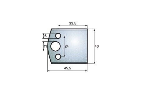 F 4194 HS Standard - Profilmesser Blanketten 40 x 45,5 mm