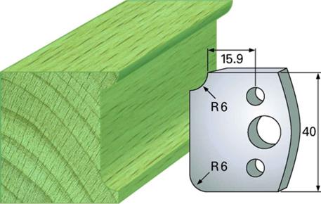 F 173 SP / HSS Standard - Profilmesser und Abweiser 40 mm - effektiv-werkzeuge