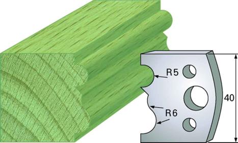F 29 SP / HSS Standard - Profilmesser und Abweiser 40 mm - effektiv-werkzeuge