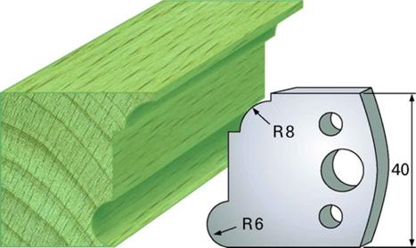 F 53 SP / HSS Standard - Profilmesser und Abweiser 40 mm - effektiv-werkzeuge