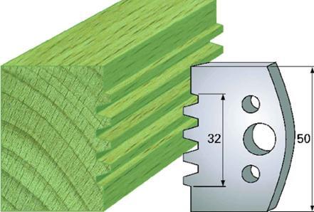 F 576 SP / HSS Standard - Profilmesser und Abweiser 50 mm - effektiv-werkzeuge