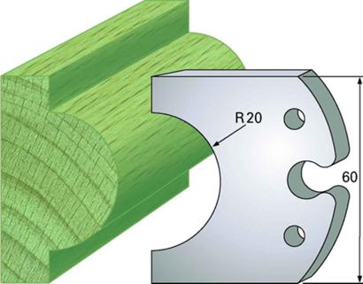 F 6016 SP Standard - Profilmesser und Abweiser 60 mm - effektiv-werkzeuge