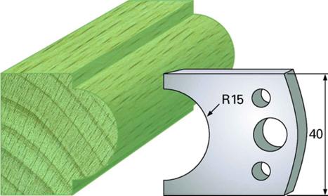 F 66 SP / HSS Standard - Profilmesser und Abweiser 40 mm - effektiv-werkzeuge