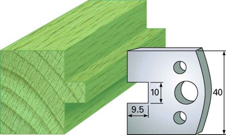 F 92 SP / HSS Standard - Profilmesser und Abweiser 40 mm - effektiv-werkzeuge