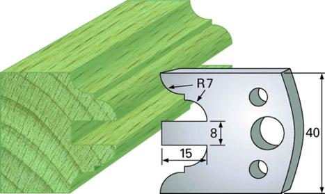 F 98 SP / HSS Standard - Profilmesser und Abweiser 40 mm - effektiv-werkzeuge