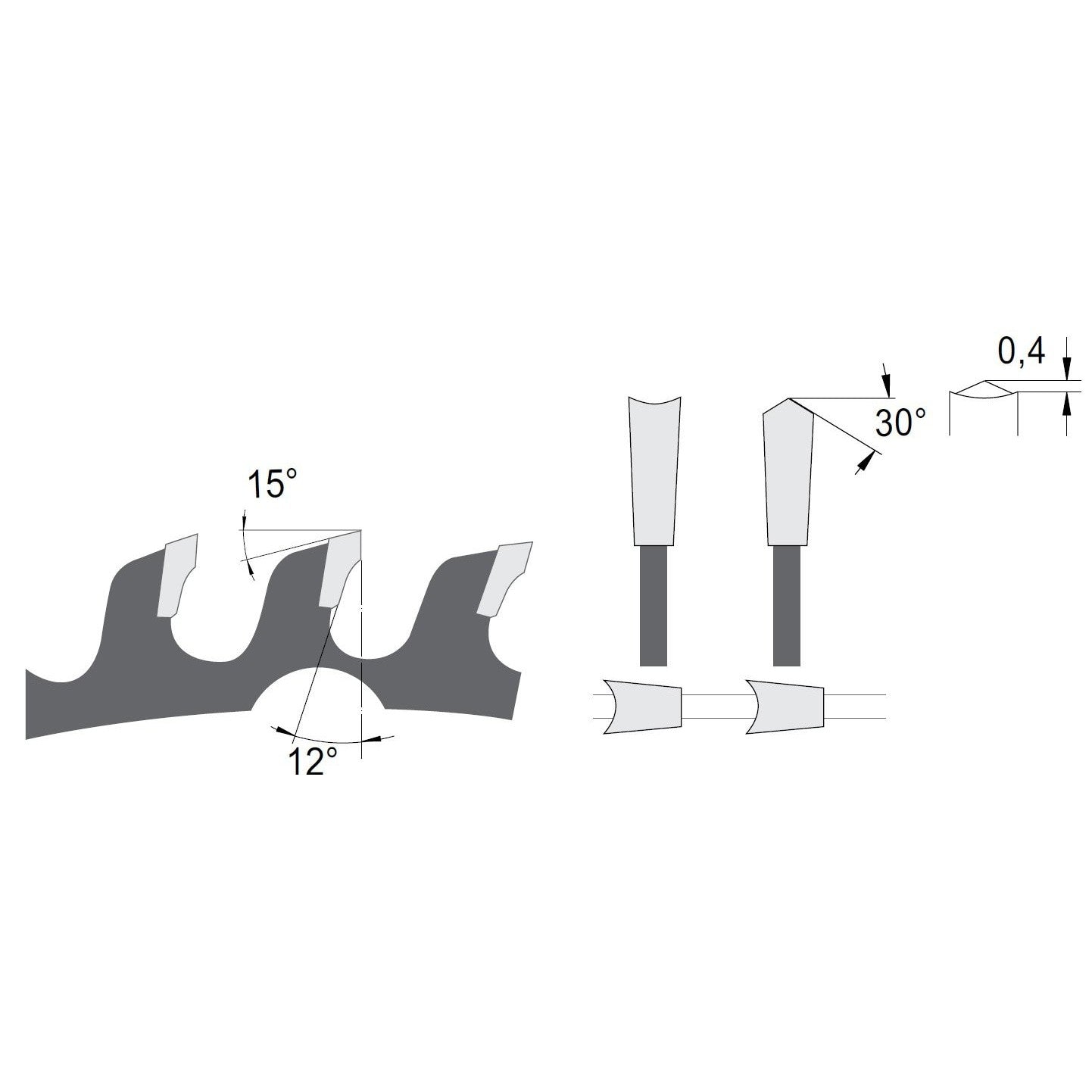 HM Holzwerkstoffkreissägeblatt Ø 160-350 mm Hohlzahn - effektiv-werkzeuge