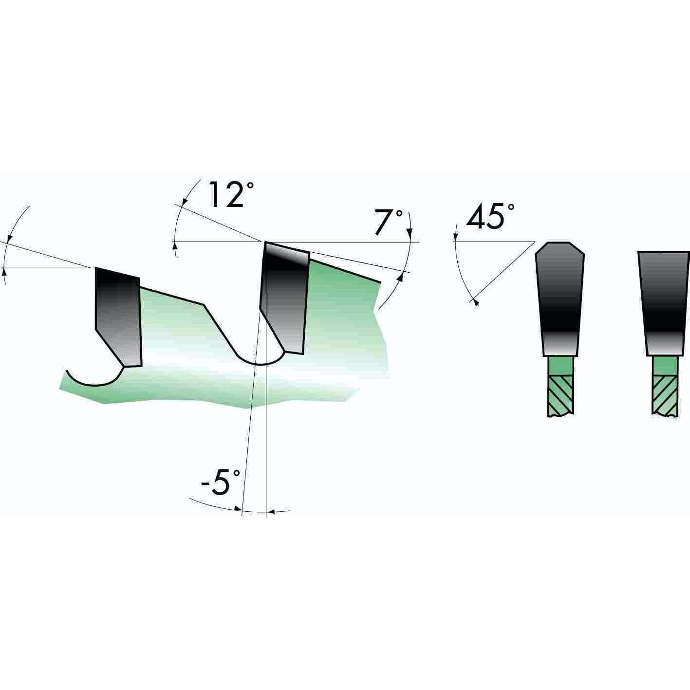 HM Kreissägeblatt Präzision TF-neg (NE) feine Verzahnung Ø 160 - 400mm - effektiv-werkzeuge