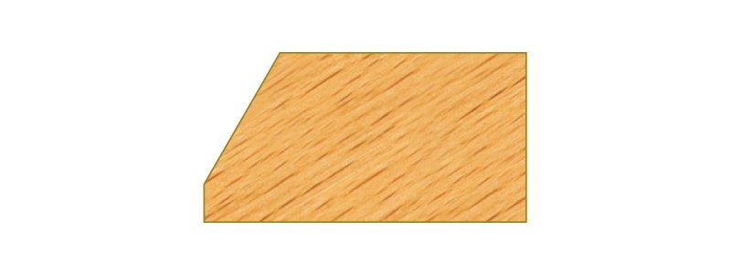 HW- (HM) Fasefräser Z2, 45° mit Anlauflager - effektiv-werkzeuge