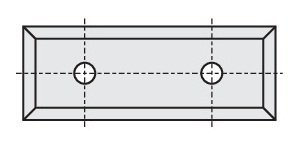 HW- (HM) Standard Wendeplatten Z4 (2-loch) 9 mm 10 Stk. - effektiv-werkzeuge