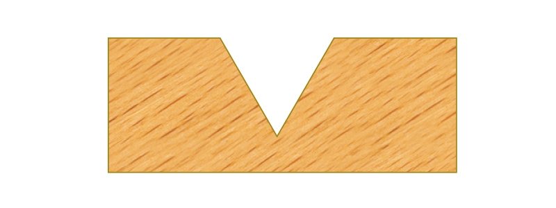 HW- (HM) V-Nutfräser Z2 - 90° - effektiv-werkzeuge