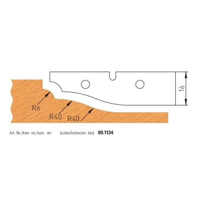 HW HM Wechselplatten Abplattfräser Z2 (8 Profile auswählbar) - effektiv-werkzeuge