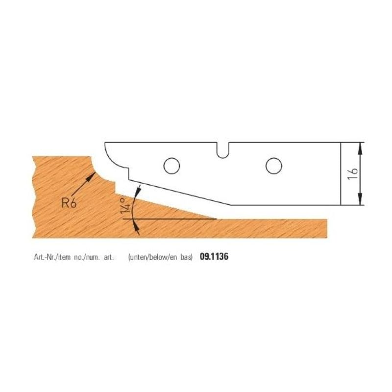 HW HM Wechselplatten Abplattfräser Z2 (8 Profile auswählbar) - effektiv-werkzeuge