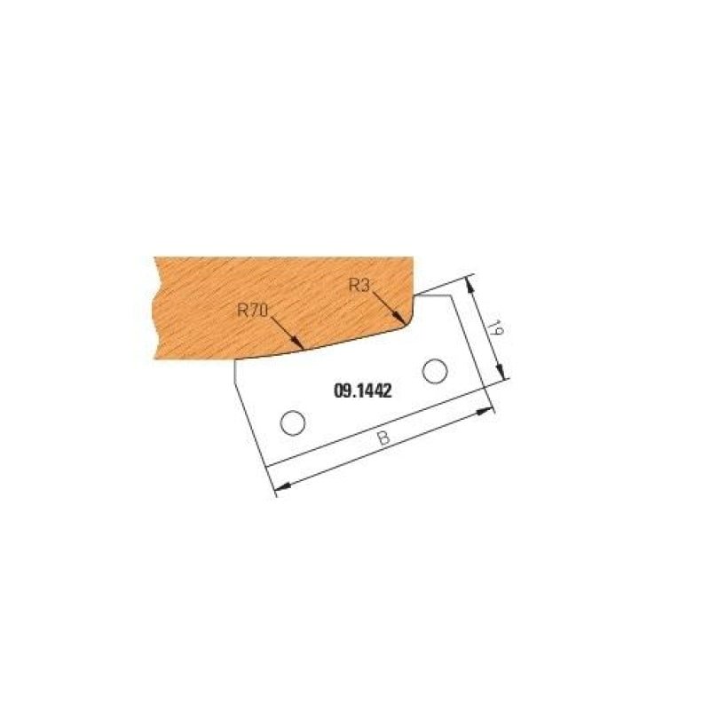HW HM Wechselplatten - Möbeltürfräser Z2 (5 Profile auswählbar) - effektiv-werkzeuge