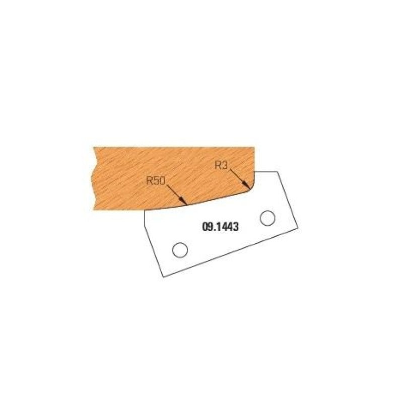 HW HM Wechselplatten - Möbeltürfräser Z2 (5 Profile auswählbar) - effektiv-werkzeuge