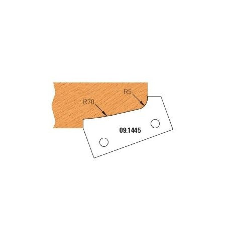HW HM Wechselplatten - Möbeltürfräser Z2 (5 Profile auswählbar) - effektiv-werkzeuge