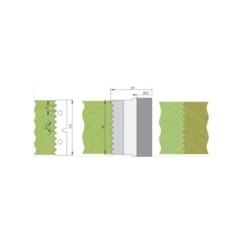 HW HM Wechselplatten Spitzverleimfräser 90x50x30 mm, Z2 - effektiv-werkzeuge