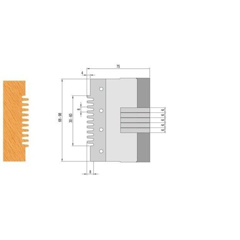 HW HM Wechselplatten verstellbarer Verleim-Messerkopf - effektiv-werkzeuge