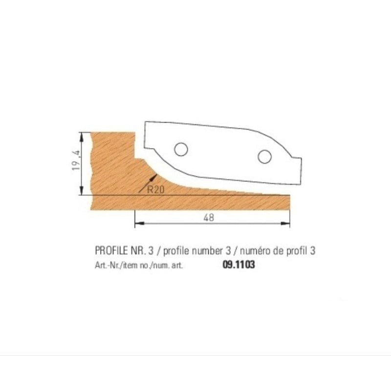 HW HM Wendeplatten Abplattfräser Z2 (3 Profile auswählbar) - effektiv-werkzeuge