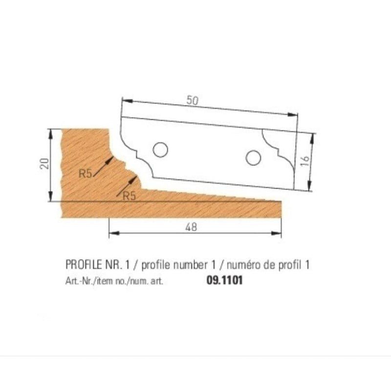 HW HM Wendeplatten Abplattfräser Z2 (3 Profile auswählbar) - effektiv-werkzeuge