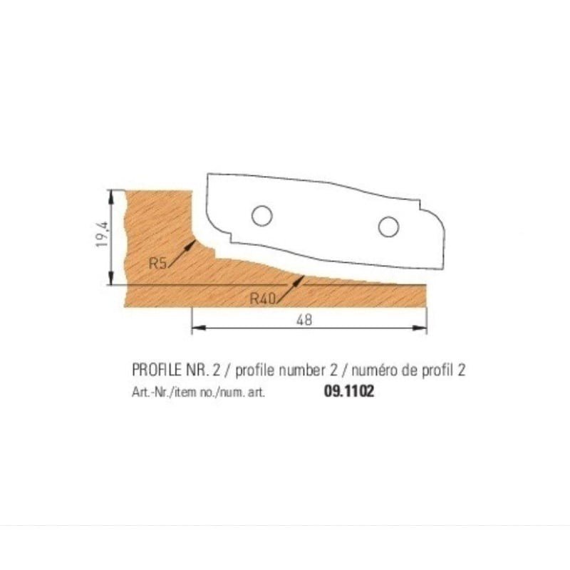 HW HM Wendeplatten Abplattfräser Z2 (3 Profile auswählbar) - effektiv-werkzeuge