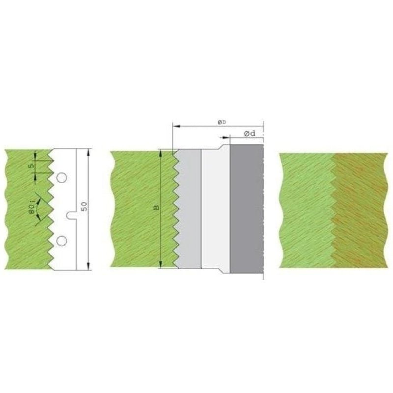 HW HM Wendeplatten Spitzverleimfräser 120x50x30 mm Z2 - effektiv-werkzeuge
