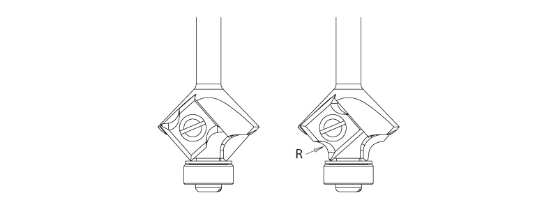 HW- (HM) WPL 45° Fase und Abrundfräser R2 mm - effektiv-werkzeuge