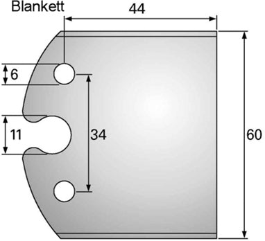 RM 6000 SP Messerblanketten und Abweiserblanketten 60 mm - effektiv-werkzeuge