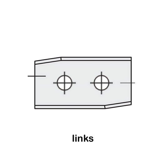 HM Wendeplatten Z2 (2-Loch) 12,0 mm Breite, Fase links, Qualität KCR08 - 10 Stück