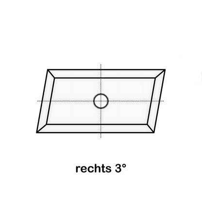 HM Wendeplatten Z4 (1-Loch) 19,5x12,0x1,5 mm, 3° rechts, Qualität KCR08 - 10 Stück