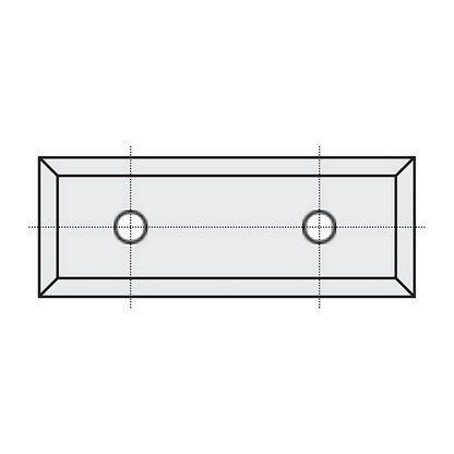 HM Wendeplatten Z4 (2-Loch) 45 x 12 x 1,5 mm, 45° Qualität MG18 - 10 Stück