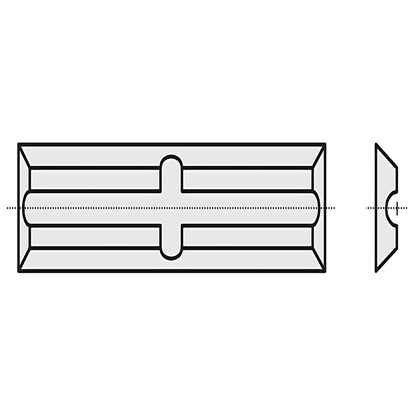 HM Mini - Wendeplatten Rückennut und Quernut Qualität KCR08 - 10 Stück