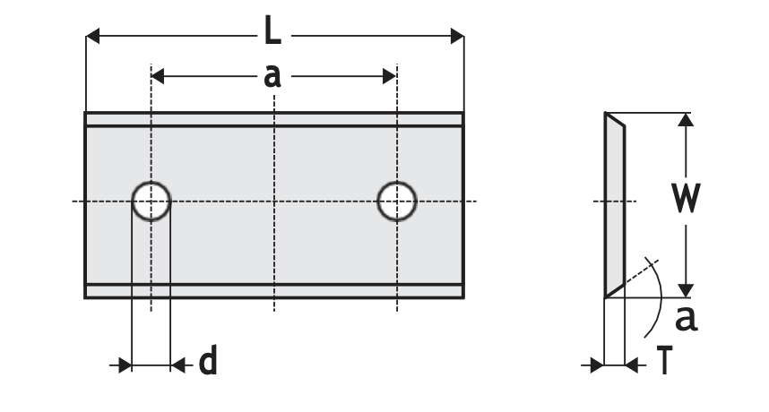 HM Wendeplatten Z4 (2-Loch) eine Kerbe, 7 mm Breite, 35° Qualität KCR08 - 10 Stück