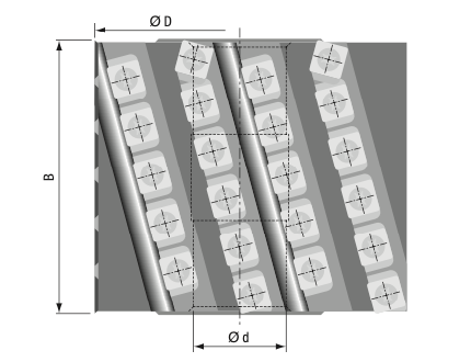 HW- (HM) Wendeplatten Feinhobel-Spiralfügefräser Ø 140 mm - effektiv-werkzeuge