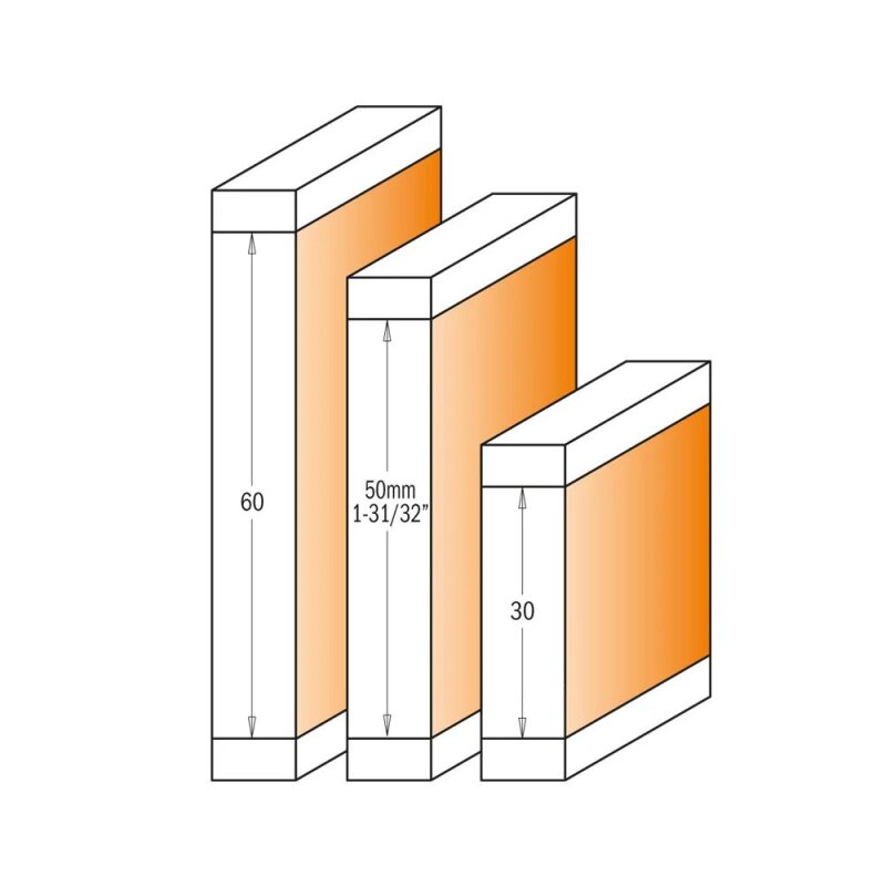 HW HM Kombinierter Wendeplatten-Bündig- und Kopierfräser Z2 - effektiv-werkzeuge