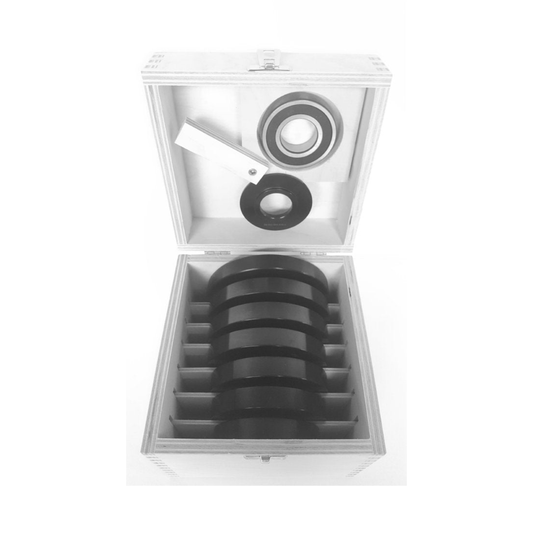 Kugellager-Anlaufring-Set in Holzkassette Ø 90-125 mm 9-tlg.