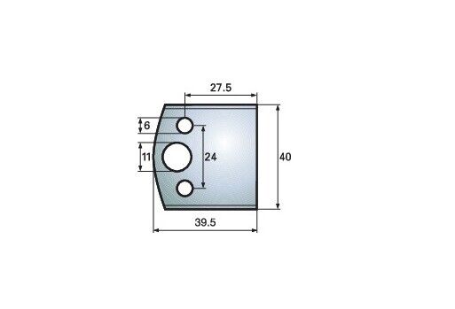 F 4193 HS Standard - Profilmesser Blanketten 40 x 39,5 mm