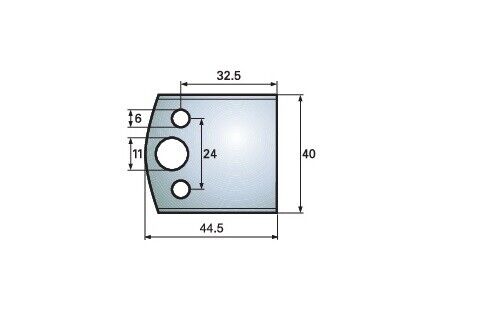 F 4195 HS Standard - Profilmesser Blanketten 40 x 44,5 mm