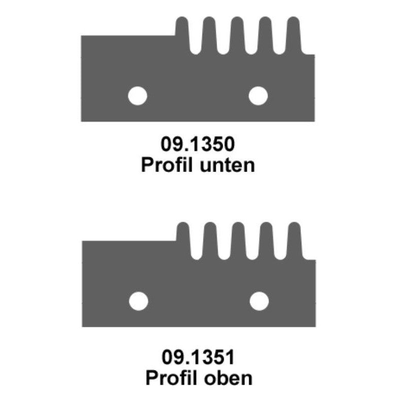 1 Satz HM Profilmesser für verstellbaren Verleim-Messerkopf - effektiv-werkzeuge
