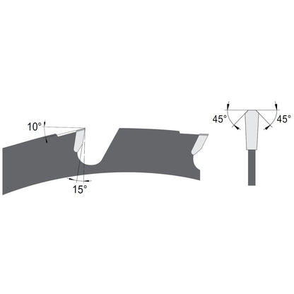 Baukreissägeblatt Ø 160-700 mm Trapezzahn - effektiv-werkzeuge