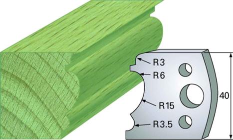 F 104 SP / HSS Standard - Profilmesser und Abweiser 40 mm - effektiv-werkzeuge