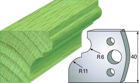 F 111 SP / HSS Standard - Profilmesser und Abweiser 40 mm - effektiv-werkzeuge