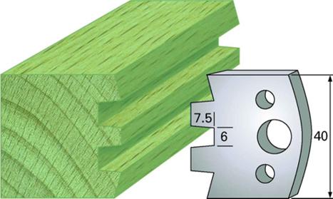 F 114 SP / HSS Standard - Profilmesser und Abweiser 40 mm - effektiv-werkzeuge