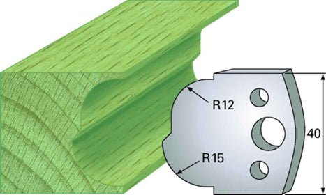 F 115 SP / HSS Standard - Profilmesser und Abweiser 40 mm - effektiv-werkzeuge