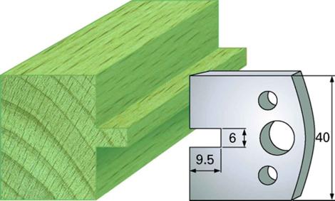 F 17 SP / HSS Standard - Profilmesser und Abweiser 40 mm - effektiv-werkzeuge